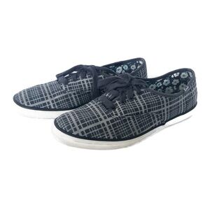 Keds Classic Gray and Black Plaid Champion Canvas Lace Up Sneakers Size 6 🖤🩶🤍